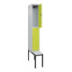 C+P Doppelstock-Spind Classic PLUS, Bank, 1 Abteil, 2120x300x815mm, 7035/0024 Verschluss Zylinderschloss Sitzbanktyp untergebaut Material Sitzfläche Kunststoff-2