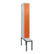 C+P Doppelstock-Spind Classic PLUS, Bank, 1 Abteil, 2120x300x815mm, 7035/2004 Verschluss Zylinderschloss Sitzbanktyp untergebaut Material Sitzfläche Kunststoff-1