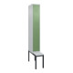 C+P Doppelstock-Spind Classic PLUS, Bank, 1 Abteil, 2120x300x815mm, 7035/6011 Verschluss Zylinderschloss Sitzbanktyp untergebaut Material Sitzfläche Kunststoff-1