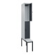 C+P Doppelstock-Spind Classic PLUS, Bank, 1 Abteil, 2120x300x815mm, 7035/7016 Verschluss Sicherheits-Drehriegel Sitzbanktyp untergebaut Material Sitzfläche Kunststoff-2