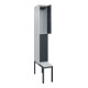 C+P Doppelstock-Spind Classic PLUS, Bank, 1 Abteil, 2120x300x815mm, 7035/7016 Verschluss Zylinderschloss Sitzbanktyp untergebaut Material Sitzfläche Kunststoff-2