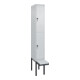 C+P Doppelstock-Spind Classic PLUS, Bank, 1 Abteil, 2120x300x815mm, 7035/7035 Verschluss Sicherheits-Drehriegel Sitzbanktyp auskragend Material Sitzfläche Kunststoff-1