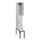 C+P Doppelstock-Spind Classic PLUS, Bank, 1 Abteil, 2120x300x815mm, 7035/7035 Verschluss Sicherheits-Drehriegel Sitzbanktyp untergebaut Material Sitzfläche Kunststoff-2