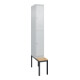 C+P Doppelstock-Spind Classic PLUS, Bank, 1 Abteil, 2120x300x815mm, 7035/7035 Verschluss Zylinderschloss Sitzbanktyp untergebaut Material Sitzfläche Buche-Hartholz-1