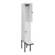 C+P Doppelstock-Spind Classic PLUS, Bank, 1 Abteil, 2120x300x815mm, 9016/9016 Verschluss Sicherheits-Drehriegel Sitzbanktyp auskragend Material Sitzfläche Kunststoff-2