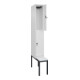 C+P Doppelstock-Spind Classic PLUS, Bank, 1 Abteil, 2120x300x815mm, 9016/9016 Verschluss Sicherheits-Drehriegel Sitzbanktyp untergebaut Material Sitzfläche Kunststoff-2