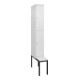 C+P Doppelstock-Spind Classic PLUS, Bank, 1 Abteil, 2120x300x815mm, 9016/9016 Verschluss Zylinderschloss Sitzbanktyp untergebaut Material Sitzfläche Kunststoff-1