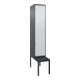 C+P Doppelstock-Spind Classic PLUS, Bank, 1 Abteil, 2120x400x815mm, 7016/7035 Verschluss Zylinderschloss Sitzbanktyp untergebaut Material Sitzfläche Kunststoff-1