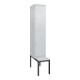 C+P Doppelstock-Spind Classic PLUS, Bank, 1 Abteil, 2120x400x815mm, 7035/7035 Verschluss Zylinderschloss Sitzbanktyp untergebaut Material Sitzfläche Kunststoff-1