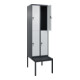 C+P Doppelstock-Spind Classic PLUS, Bank, 2 Abteile, 2120x600x815mm, 7016/7035 Verschluss Sicherheits-Drehriegel Sitzbanktyp untergebaut Material Sitzfläche Kunststoff-2