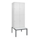 C+P Doppelstock-Spind Classic PLUS, Bank, 2 Abteile, 2120x800x815mm, 9016/9016 Verschluss Zylinderschloss Sitzbanktyp untergebaut Material Sitzfläche Kunststoff-1
