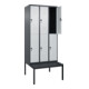 C+P Doppelstock-Spind Classic PLUS, Bank, 3 Abteile, 2120x900x815mm, 7016/7035 Verschluss Sicherheits-Drehriegel Sitzbanktyp untergebaut Material Sitzfläche Kunststoff-2