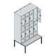 C+P Doppelstock-Spind Classic PLUS, Bank, 4 Abteile, 2120x1200x815mm, 7016/7016 Verschluss Sicherheits-Drehriegel Sitzbanktyp untergebaut Material Sitzfläche Kunststoff