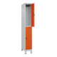 C+P Doppelstock-Spind Classic PLUS, Füße, 1 Abteil, 1950x300x500mm, 7035/2004-2