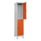 C+P Doppelstock-Spind Classic PLUS, Füße, 1 Abteil, 1950x400x500mm, 7035/2004-2