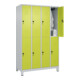 C+P Doppelstock-Spind Classic PLUS, Füße, 4 Abteile, 1950x1200x500mm, 7035/0024-4