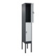 C+P Doppelstock-Spind Classic PLUS, Gestell, 1 Abteil, 2120x300x500mm, 7016/7035 Verschluss Sicherheits-Drehriegel Front RAL 7035 Lichtgrau-2