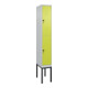 C+P Doppelstock-Spind Classic PLUS, Gestell, 1 Abteil, 2120x300x500mm, 7035/0024 Verschluss Sicherheits-Drehriegel Front 1108060 RDS Viridingrün-1