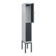 C+P Doppelstock-Spind Classic PLUS, Gestell, 1 Abteil, 2120x300x500mm, 7035/7016 Verschluss Sicherheits-Drehriegel Front RAL 7016 Anthrazitgrau-2