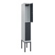 C+P Doppelstock-Spind Classic PLUS, Gestell, 1 Abteil, 2120x300x500mm, 7035/7016 Verschluss Zylinderschloss Front RAL 7016 Anthrazitgrau-2