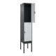 C+P Doppelstock-Spind Classic PLUS, Gestell, 1 Abteil, 2120x400x500mm, 7016/7035 Verschluss Sicherheits-Drehriegel Front RAL 7035 Lichtgrau-2