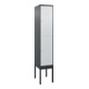 C+P Doppelstock-Spind Classic PLUS, Gestell, 1 Abteil, 2120x400x500mm, 7016/7035 Verschluss Zylinderschloss Front RAL 7035 Lichtgrau-1