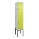 C+P Doppelstock-Spind Classic PLUS, Gestell, 1 Abteil, 2120x400x500mm, 7035/0024 Verschluss Sicherheits-Drehriegel Front 1108060 RDS Viridingrün-1