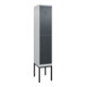 C+P Doppelstock-Spind Classic PLUS, Gestell, 1 Abteil, 2120x400x500mm, 7035/7016 Verschluss Zylinderschloss Front RAL 7016 Anthrazitgrau-1