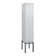C+P Doppelstock-Spind Classic PLUS, Gestell, 1 Abteil, 2120x400x500mm, 7035/7035 Verschluss Zylinderschloss Front RAL 7035 Lichtgrau-1