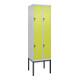 C+P Doppelstock-Spind Classic PLUS, Gestell, 2 Abteile, 2120x600x500mm, 7035/002 Verschluss Sicherheits-Drehriegel Front 1108060 RDS Viridingrün-1