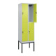 C+P Doppelstock-Spind Classic PLUS, Gestell, 2 Abteile, 2120x600x500mm, 7035/002 Verschluss Sicherheits-Drehriegel Front 1108060 RDS Viridingrün-2