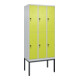 C+P Doppelstock-Spind Classic PLUS, Gestell, 3 Abteile, 2120x900x500mm, 7035/002 Verschluss Sicherheits-Drehriegel Front 1108060 RDS Viridingrün-1