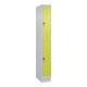 C+P Doppelstock-Spind Classic PLUS, Sockel, 1 Abteil, 1950x250x500mm, 7035/0024 Front 1108060 RDS Viridingrün-1