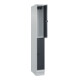 C+P Doppelstock-Spind Classic PLUS, Sockel, 1 Abteil, 1950x250x500mm, 7035/7016 Front RAL 7016 Anthrazitgrau-2