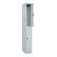 C+P Doppelstock-Spind Classic PLUS, Sockel, 1 Abteil, 1950x250x500mm, 7035/7035 Front RAL 7035 Lichtgrau-2