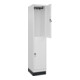 C+P Doppelstock-Spind Classic PLUS, Sockel, 1 Abteil, 1950x400x500mm, 9016/9016 Front RAL 9016 Verkehrsweiß-2