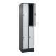 C+P Doppelstock-Spind Classic PLUS, Sockel, 2 Abteile, 1950x500x500mm, 7016/7035 Front RAL 7035 Lichtgrau-2