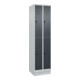 C+P Doppelstock-Spind Classic PLUS, Sockel, 2 Abteile, 1950x500x500mm, 7035/7016 Front RAL 7016 Anthrazitgrau-1