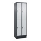 C+P Doppelstock-Spind Classic PLUS, Sockel, 2 Abteile, 1950x600x500mm, 7016/7035 Front RAL 7035 Lichtgrau-1