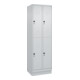 C+P Doppelstock-Spind Classic PLUS, Sockel, 2 Abteile, 1950x600x500mm, 7035/7035 Front RAL 7035 Lichtgrau-1