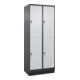 C+P Doppelstock-Spind Classic PLUS, Sockel, 2 Abteile, 1950x800x500mm, 7016/7035 Front RAL 7035 Lichtgrau-1