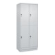 C+P Doppelstock-Spind Classic PLUS, Sockel, 2 Abteile, 1950x800x500mm, 7035/7035 Front RAL 7035 Lichtgrau-1
