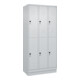 C+P Doppelstock-Spind Classic PLUS, Sockel, 3 Abteile, 1950x900x500mm, 7035/7035 Front RAL 7035 Lichtgrau-1