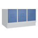 C+P Doppelstock-Spind Classic PLUS, Sockel, 4 Abteile, 1950x1000x500mm, 7035/701 Front RAL 7016 Anthrazitgrau-4