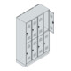 C+P Doppelstock-Spind Classic PLUS, Sockel, 4 Abteile, 1950x1200x500mm, 7035/200 Front RAL 2004 Reinorange