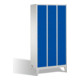 C+P Fächerschrank Classic auf Füßen 15 Fächer Front Enzianblau Korpus Lichtgrau