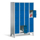 C+P Fächerschrank Classic auf Füßen, 16 Fächer, H1850xB1190xT500mm Front Lichtblau Korpus Lichtgrau-1