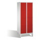 C+P Fächerschrank Classic auf Füßen 8 Fächer Front Rubinrot Korpus Lichtgrau-1