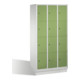 C+P Fächerschrank Classic auf Sockel 12 Fächer Front Resedagrün Korpus Lichtgrau