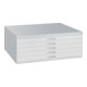 C+P Flachablageschrank Serie 7100_7200, H420xB1100xT765mm, 7035/7035-1